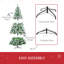 Arbre de Noël artificiel enneigé avec branches, 61 pommes de pin et 800 pointes