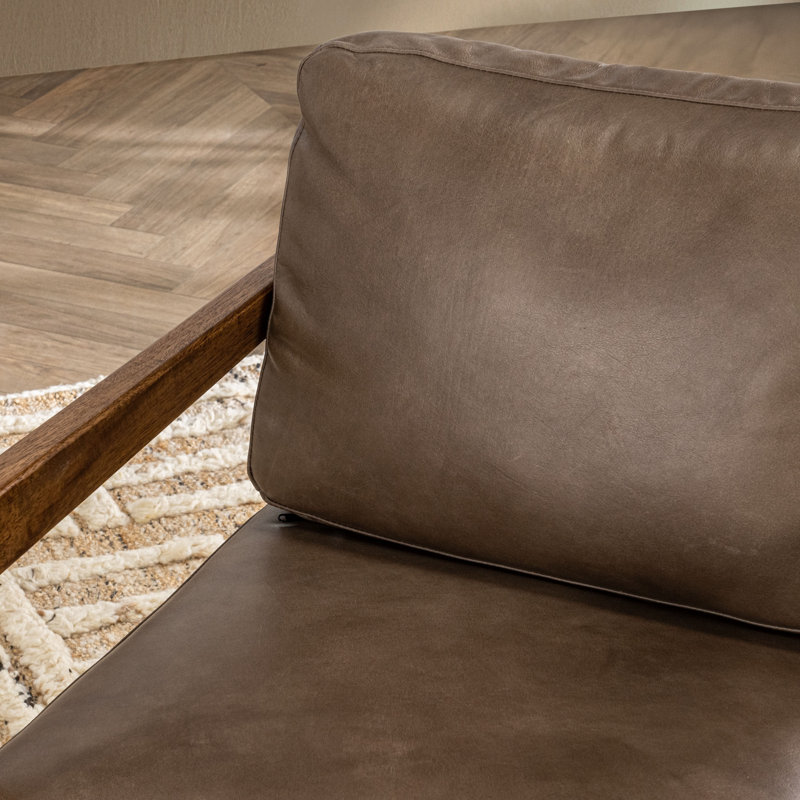 Julia Top Grain Leather Accent Chair