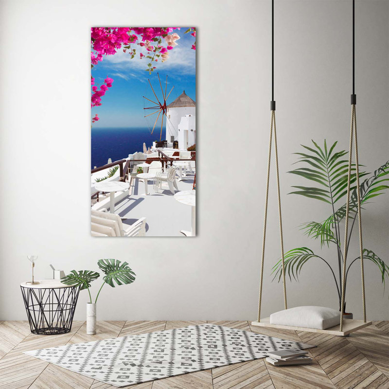 Santorini Greece - Wrapped Canvas Print, 140cm H x 70cm W