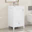 Meuble-lavabo de salle de bain avec lavabo en céramique