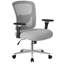 Grande et haute chaise de bureau ergonomique en filet avec support lombaire réglable-133355163