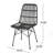 2pcs Outdoor Chairs - Grey And Metal Modern Wrapped Design For Patio Backyard Enjoyment Chairs Create An Dining Space You'll Love