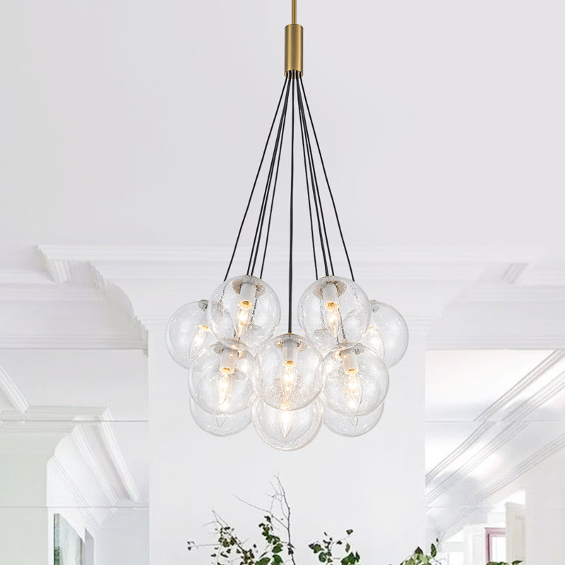 Zarrar 13 - Light Dimmable Chandelier, Clear Seeded