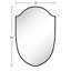  Miroir de salle de bain asymétrique en métal arqué 30 po H x 20 po Faus pour meuble-lavabo, commode, manteau de cheminée ou chambre à coucher-1332063290