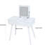Table de salle de bain pour salle de bain avec miroir à DEL et plusieurs tiroirs, bureau en bois blanc lait et prise de courant, table de maquillage pour chambre à coucher, conception élégante et moderne