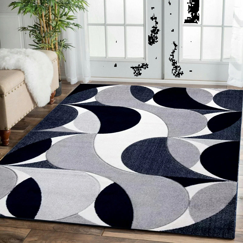 Geometric Area Rug, Rectangle 200 x 290 cm