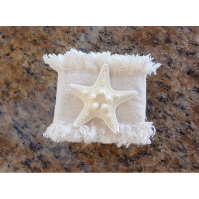 Rond de serviette étoile de mer naturelle