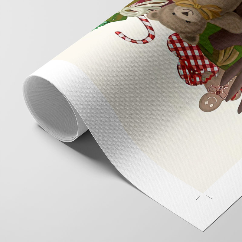 Orignaux de Noël et cadeaux de Noël - Impression sur toile seulement - NON CADRE, H 36 po x l 24 po