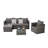 3 Pieces Outdoor Conversation Set-1412558986