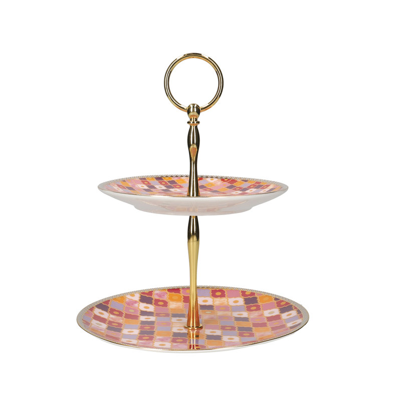 Teas and C's Kasbah Tiered Stand, Pink