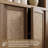 Retro Minimalism 70.5'' Tall Arched Display Cabinet With Solid Wood Handle-309705211
