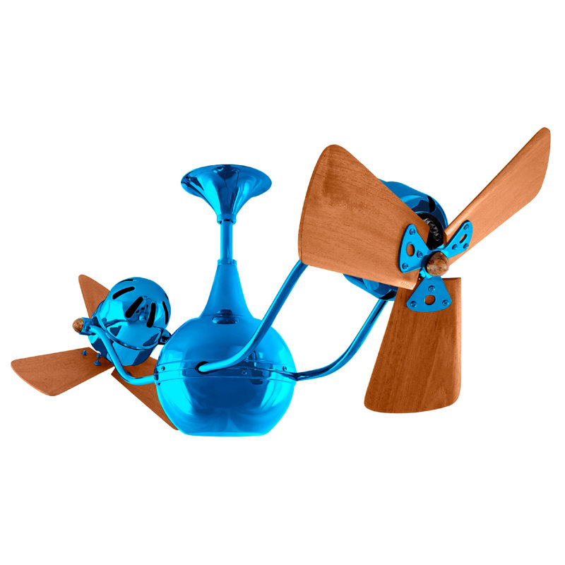 44" Vent-Bettina 3 Blade Ceiling Fan, Agua Marinha