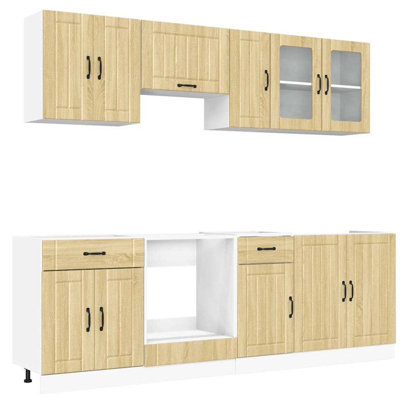 Lucca Kitchen Cabinet Set Lucca, Sonoma Oak