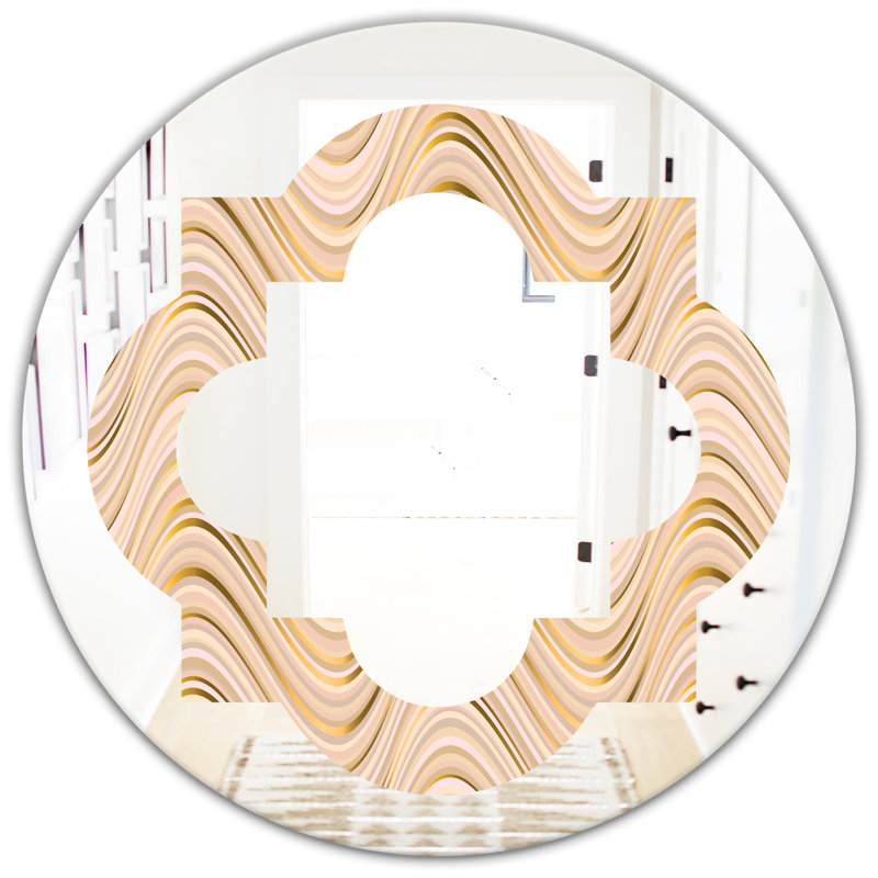 Miroir mural sans cadre éclectique Quatrefoil, H 24 po x l 24 po