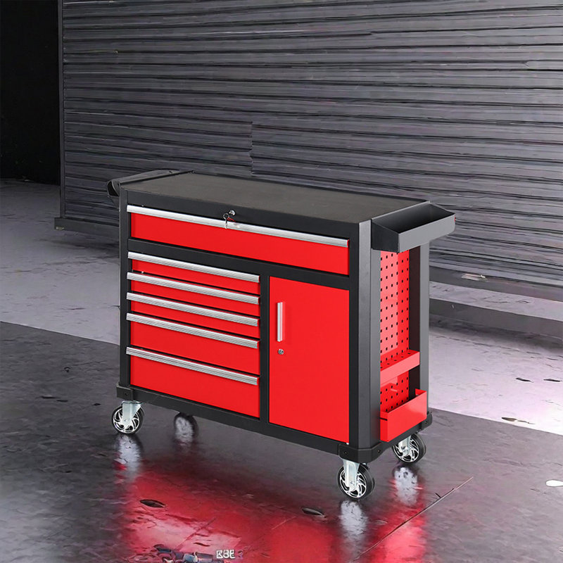49.6'' W Steel Bottom Rollaway Chest with Wheels