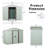 Outdoor Metal Storage Shed With Metal Foundation,(W540S00014)-112301305-112301302