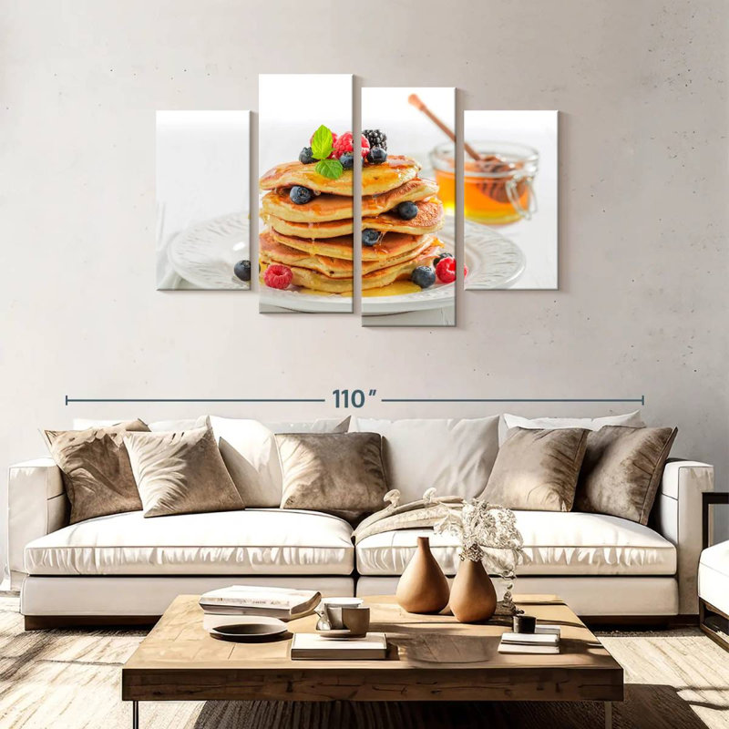 Yarlin Berry Honey Pancakes, 48" H x 75" W