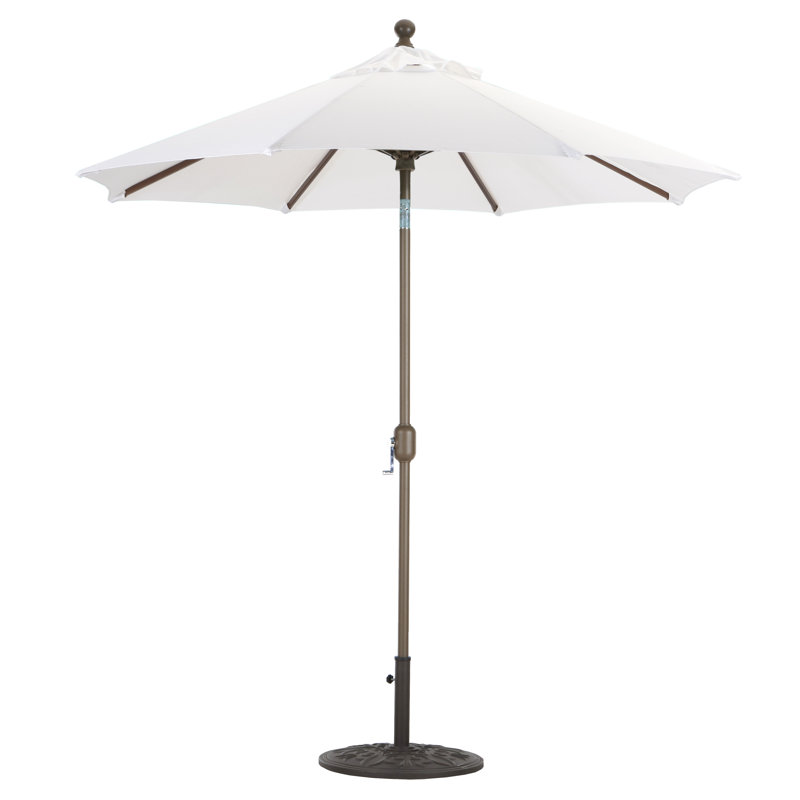 Parasol de marché de 7,5 pi Nadasha, Bronze antique, Toile Sunbrella® régate