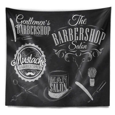 Set tapisserie barbershop Abstract