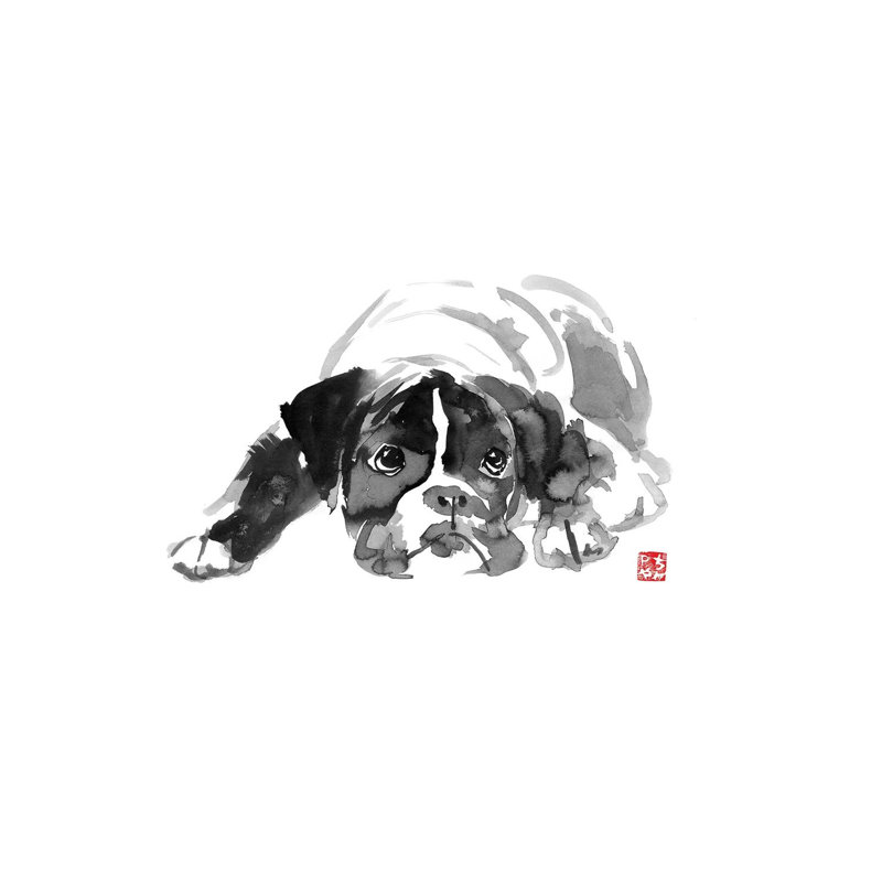 Bulldog II 1 Piece Wall Art on Canvas, 20.32 cm H x 30.48 cm W, Wrapped Canvas
