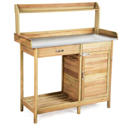 Nathen Fir Wood Potting Bench