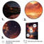 Merveille universelle orange et noire sur toile-596038462-596038458