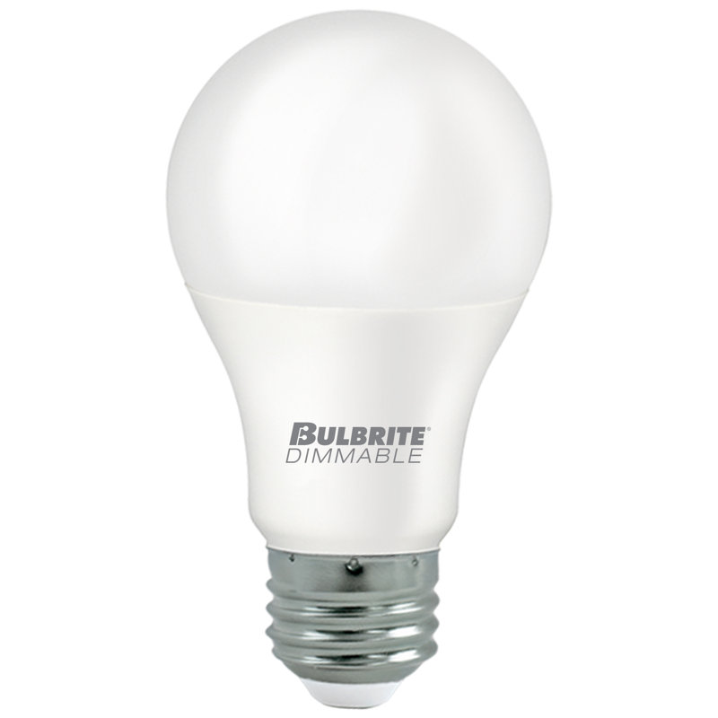 A19 LED, Dimmable Light Bulb, Warm White E26/Medium (Standard) Base, 2700K, 11 W