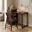 Table pliante en noyer brun et bambou