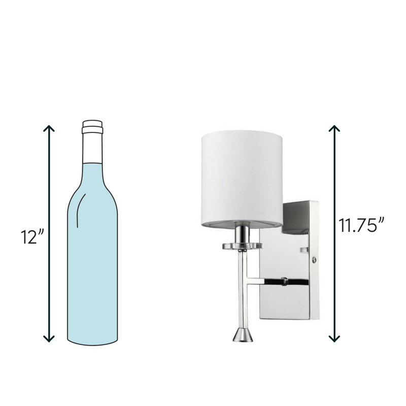 Vanegas Armed Sconce, Polished Nickel