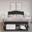 Lit recouvert recouvert de similicuir Jenese-783584729
