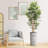 Artificial Tree in Geometric Pattern Planter Fake Bamboo Silk Tree (Plant Pot Plus Tree)-103593076