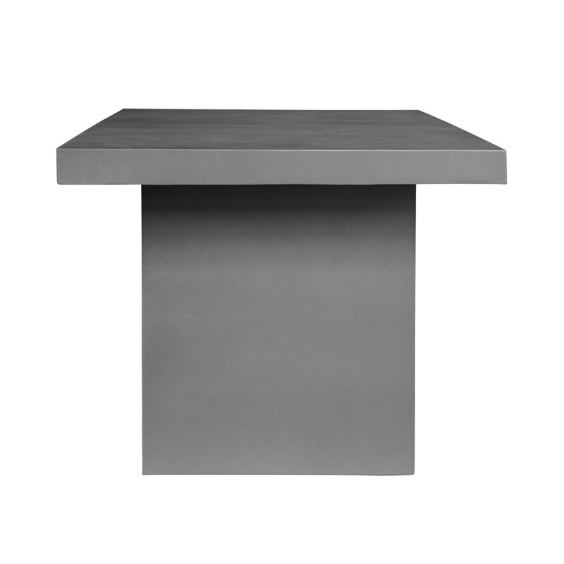 Gulf Rectangular Concrete Outdoor Dining Table