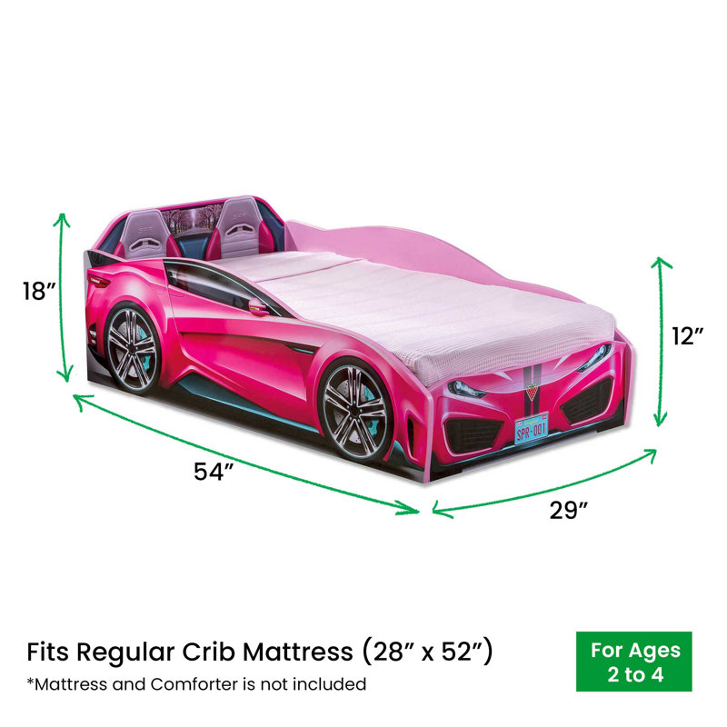 Kurtz Kids Toddler Bed Toddler Beds, Pink