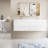 Wall-Mounted Bathroom Vanity with Double Sinks-1393247074
