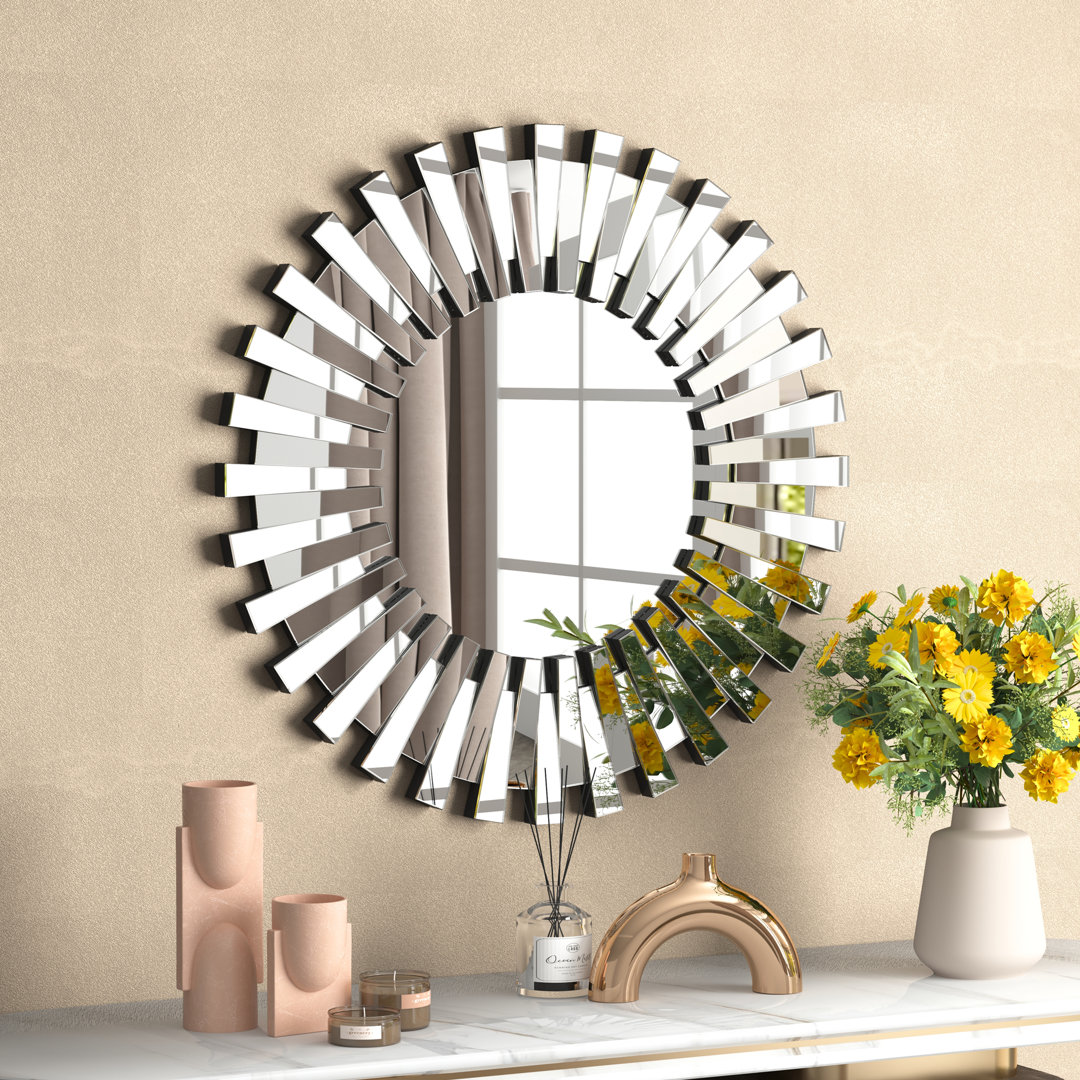 Freelon Round Sunburst Accent Mirror Willa Arlo™ Interiors 