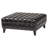 Faux Leather Ottoman