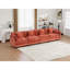 Canapé Cloud 4 places, canapé modulaire moderne pour le salon, coussin rembourré à double couche confortable, tissu chenille respirant