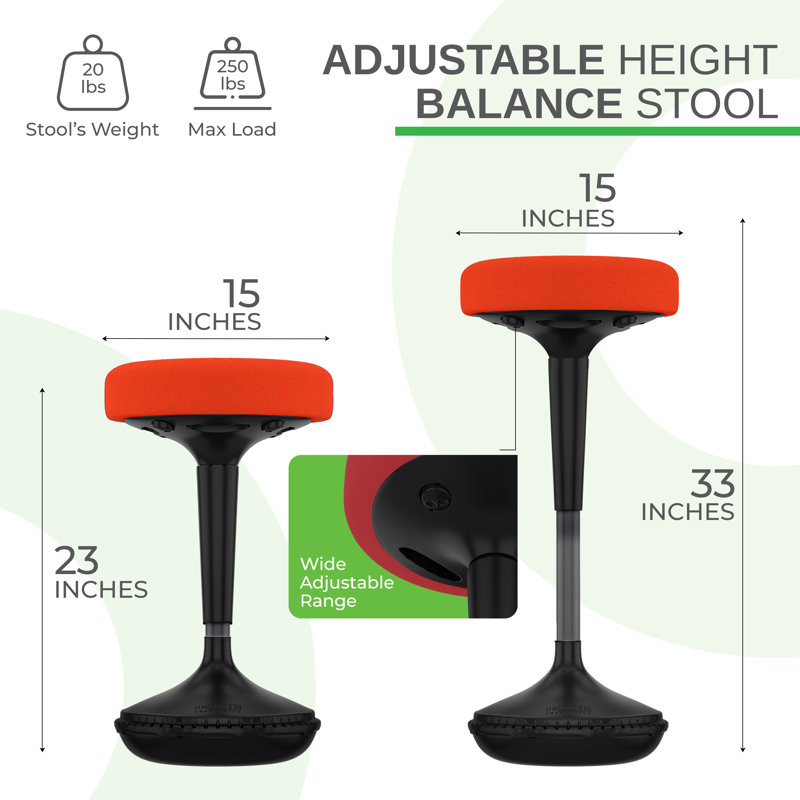 Tabouret oscillant Uncage, Rouge