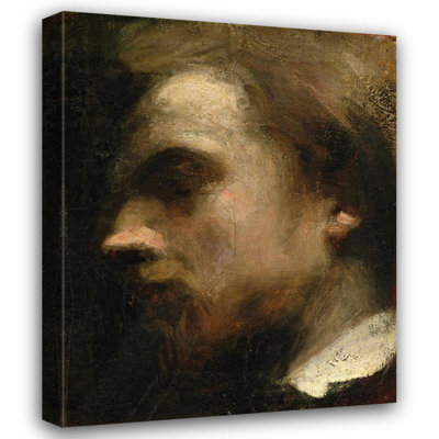 "Autoportrait" par Henri Fantin-Latour - Toile tendue avec châssis