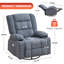 Fauteuil inclinable de massage à bascule avec massage 3D à 4 points et chaleur-2012992851