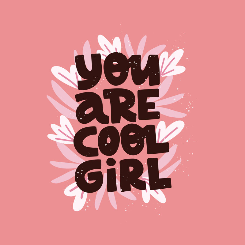 Feminism Slogan - Wrapped Canvas Print, 30cm H x 30cm W x 3.8cm D