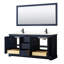 Ensemble de meuble-lavabo double 60 "avec miroir Avery-97812923-97812926
