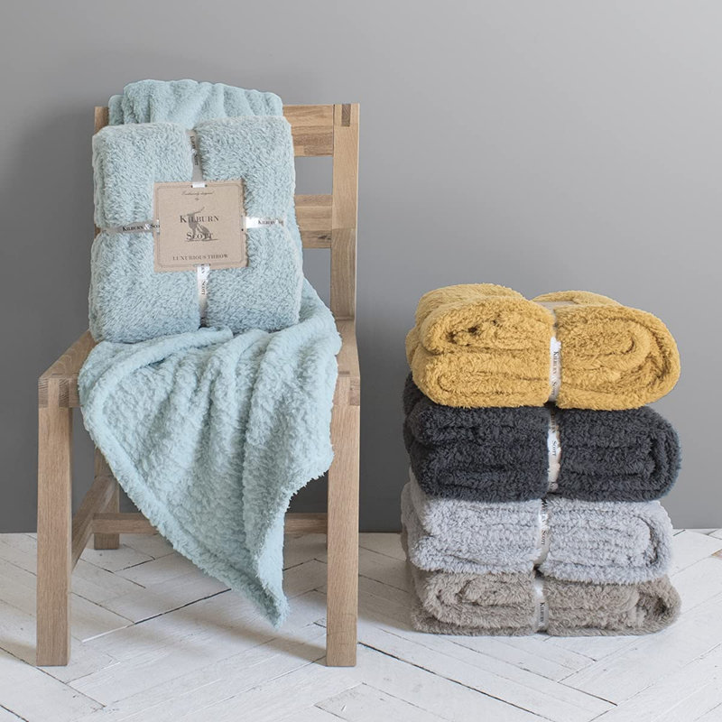 Plain Weave / Muslin Throw Blanket, Duck Egg