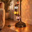 Lampe sur pied en mosaïque turque à 11 lumières, lampe bohémienne 66,9 "pour le salon