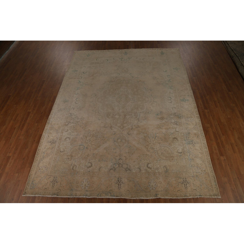 Tapis traditionnel rétro en laine 10 x 13