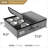 Quilted Dinnerware Storage Case with Dividers in Grey