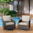 Outdoor Rattan Swivel Rocking Chair With Cushions-415988154