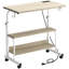 Bureau à hauteur réglable avec 2 tablettes de rangement-132090553