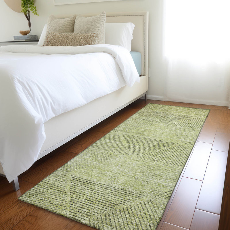Tapis intérieur / extérieur lavable Mahaney, Tapis de couloir 2 pi 3 po x 7 pi 6 po