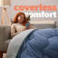 Silentnight Seersucker Coverless Duvet 10.5 Tog With Matching Pillowcases,  All Seasons-115922208-100006386